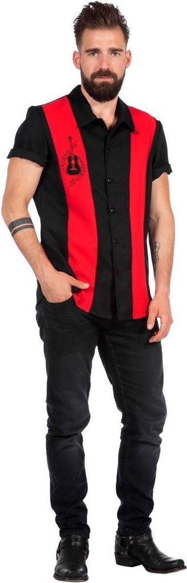 Jaren 50 Kostuum | Rockabilly Hemd Herman De Hunk | Maat 52 | Carnaval kostuum | Verkleedkleding